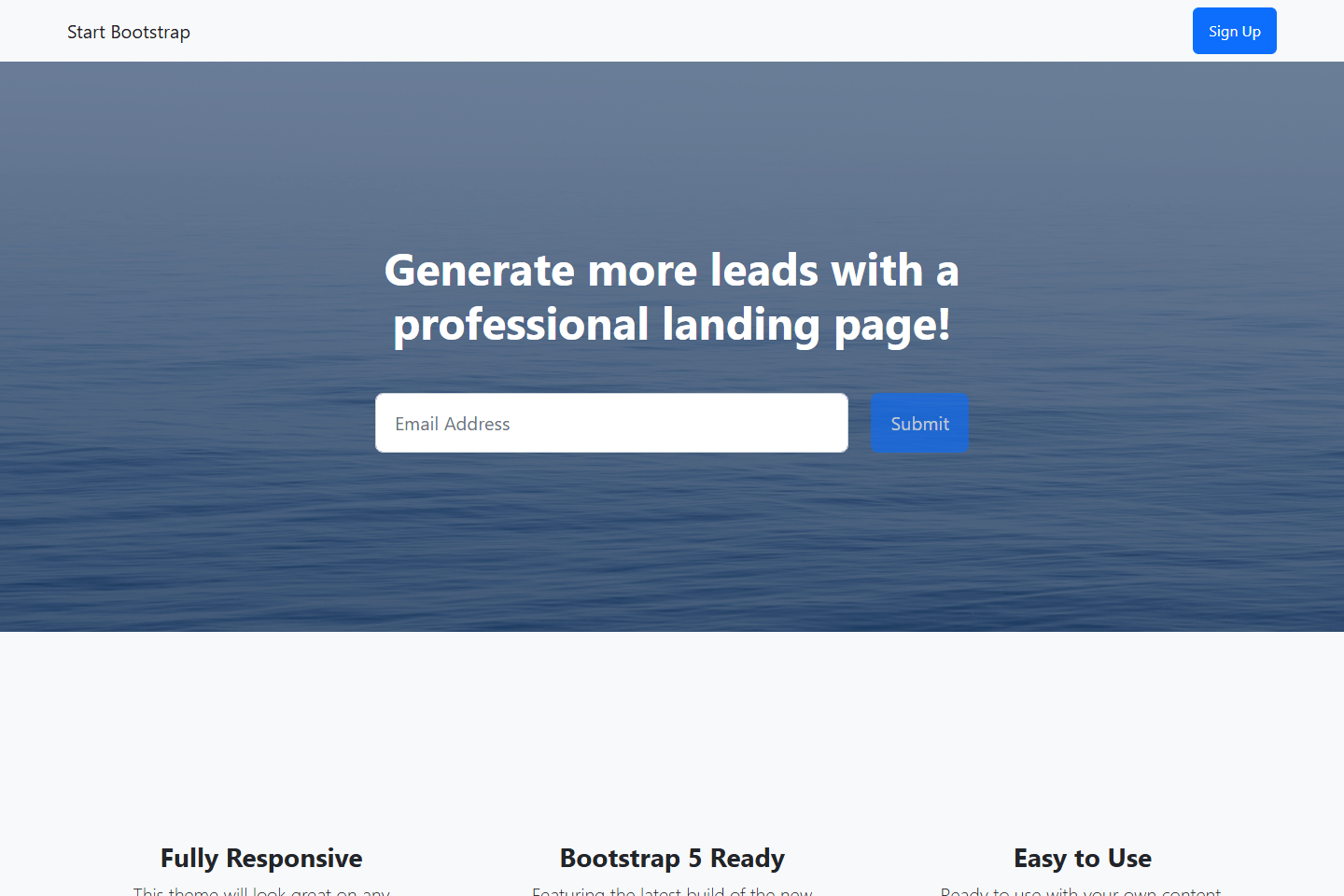 Template Landing Page Khóa Học / Ebook